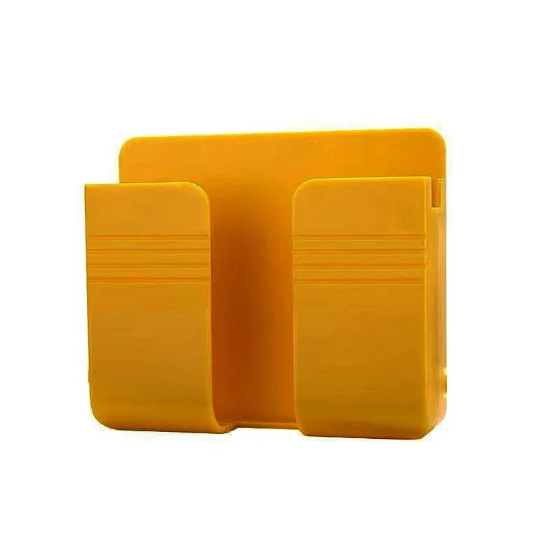 Punch Free Wall Mounted Storage Box Multifunction Punch Free Organizer TV Remote Control DIY Mobile Phone Plug Charging Holder