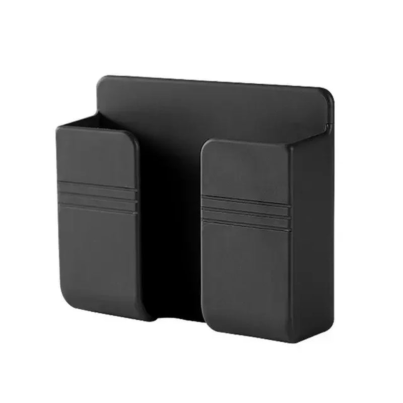 Punch Free Wall Mounted Storage Box Multifunction Punch Free Organizer TV Remote Control DIY Mobile Phone Plug Charging Holder